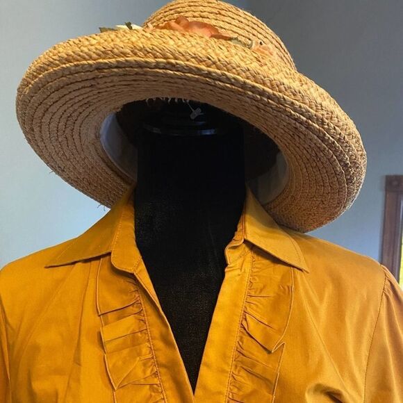 Worthington BOHO Button Up Shirt Tunic Grunge Twee Small - Picture 5 of 8